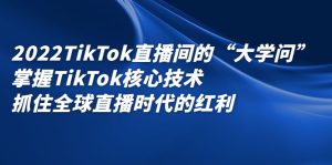 2022TikTok直播间的“大学问”掌握TikTok核心技术 抓住全球直播时代的红利-禅指哥赚钱项目资源库
