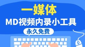 一媒体MD视频去水印,内录小工具搬运消重永久免费版-禅指哥赚钱项目资源库