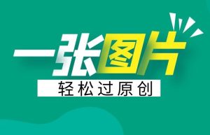 一张图片做抖音过原创 搬运也能播放50万 实操课程分享-禅指哥赚钱项目资源库