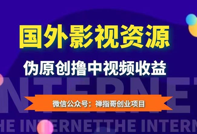 国外影视解说视频搬运，翻译中文伪原创撸中视频平台赚取收益