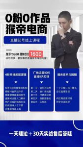 2022抖音猴帝0粉0作品正价起号教课程(抖音猴帝内部起号教学视频)-禅指哥赚钱项目资源库